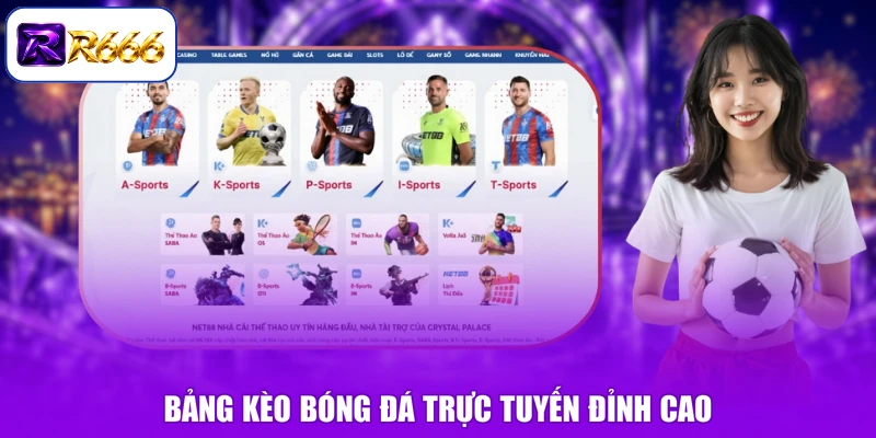 Bảng kèo bóng đá trực tuyến đỉnh cao